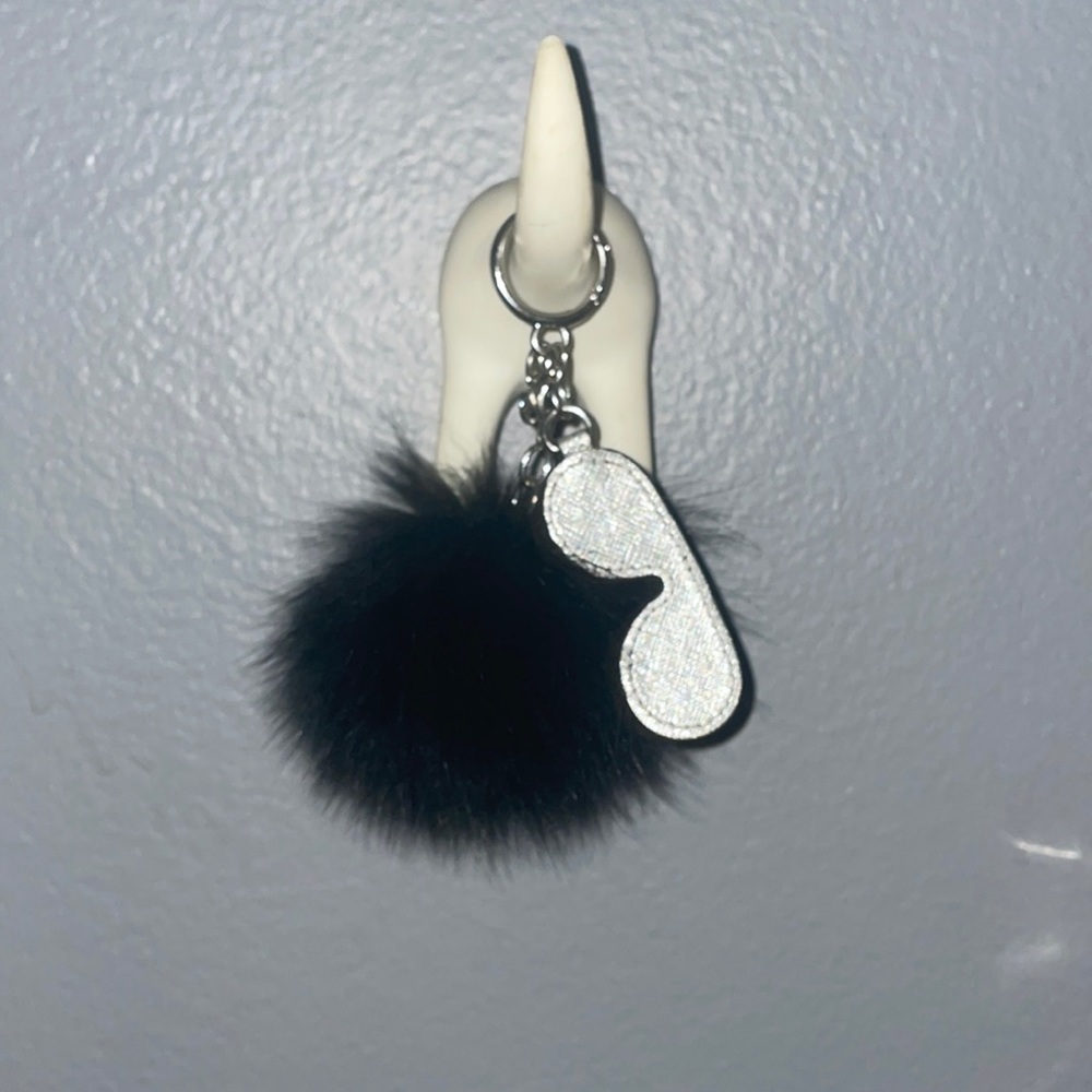 Michael Kors fox fur key chain